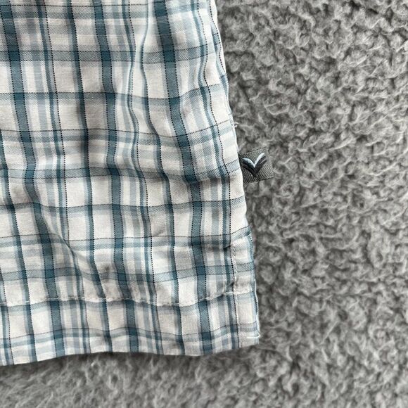 Pineapple Connection Shirt Mens Large Short Sleeve Seersucker Gingham Button Up - Picture 7 of 13